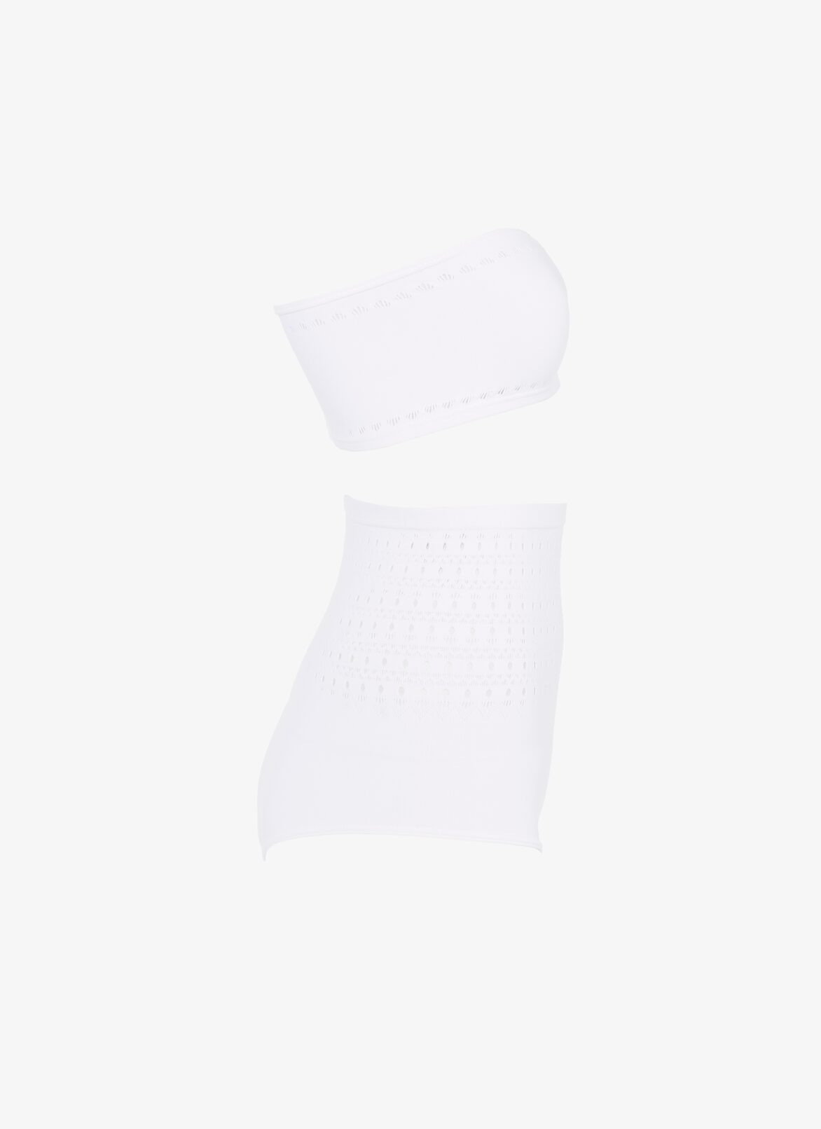 BIKINI SEAMLESS SWIMSUIT ALAÏA OPTIC WHITE BIKINI SEAMLESS SWIMSUIT